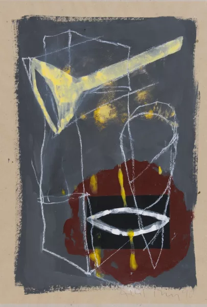 Albert Merz — 3 Blätter: Ohne Titel, 1989; Ohne Titel, 1990 (2)