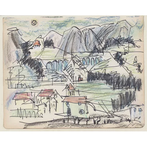 Albert Müller — Tessiner Landschaft.