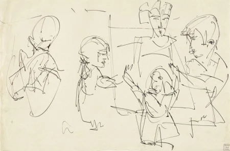 Figuren am Tisch