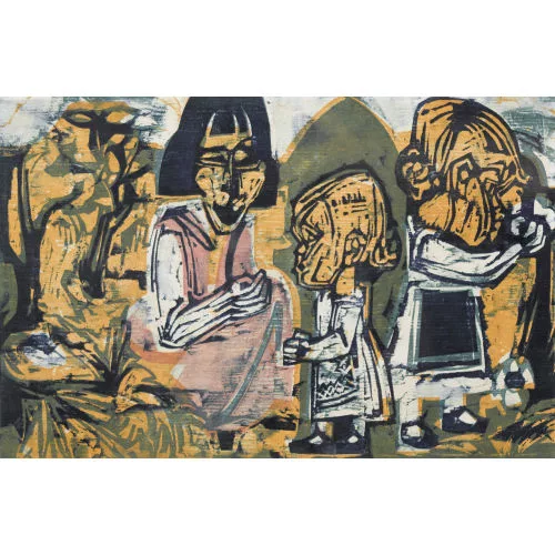 Albert Müller — Anna Müller mit Judith und Kaspar.