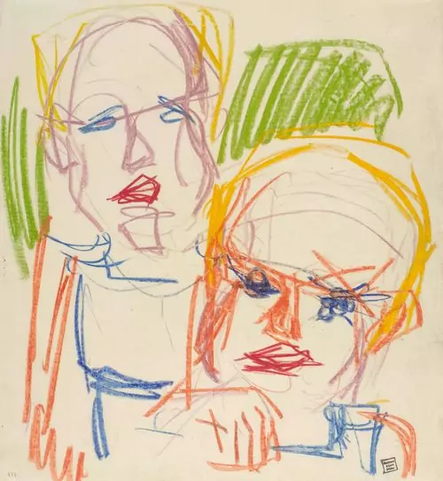 ALBERT MÜLLER — Zwei Figuren. — Koller Auktionen