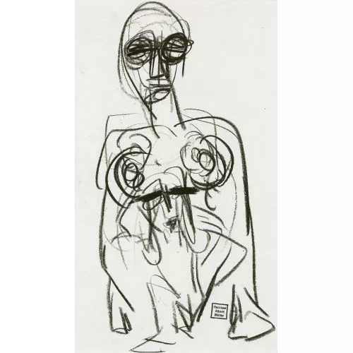 Albert Müller — Entblösste Frau.