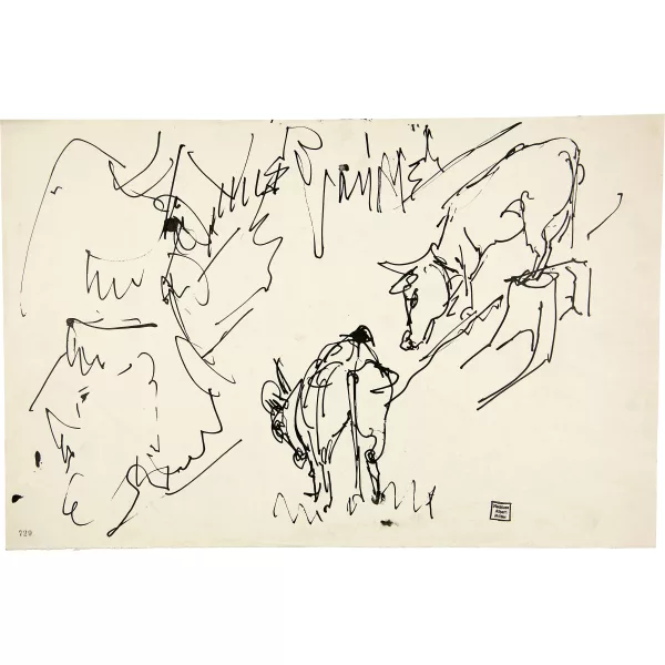 Albert Müller — Kühe auf der Stafelalp