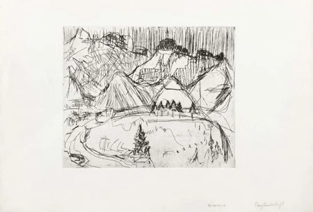 ALBERT MÜLLER — Berglandschaft (Davosersee). Kaspar und Judith. — Koller Auktionen