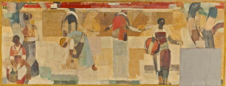Die Kornernte, Gesamtentwurf für den Gemeindesaal Riehen, 1922