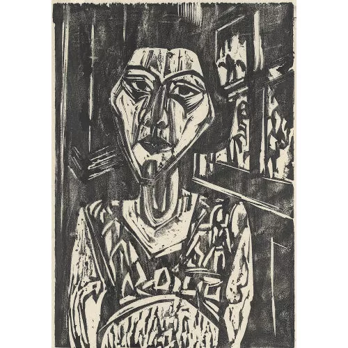 Albert Müller — Mädchen am Fenster.