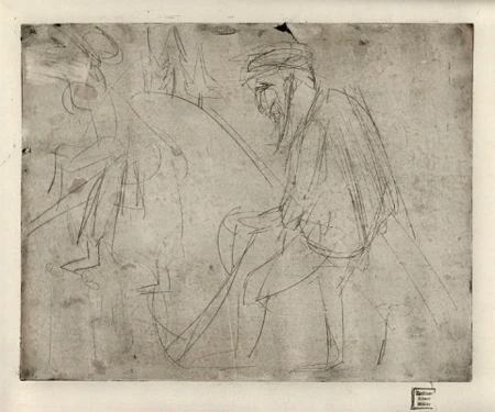 Bauern auf dem Felde - Heuet, 1925