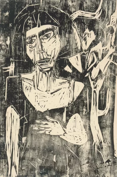 Albert Müller — Portrait Anna III - Junge Frau