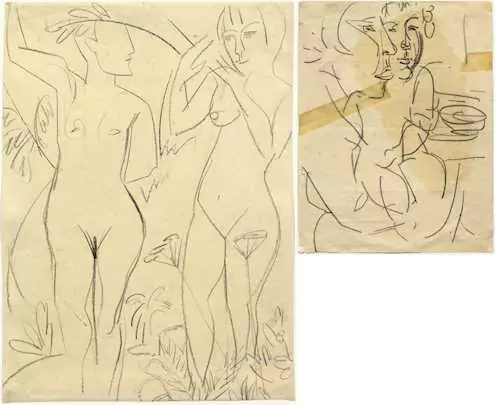ALBERT MÜLLER — Pencil on paper. — Koller Auktionen