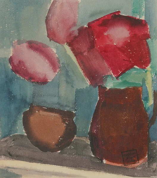 Albert Müller — Blumenstillleben mit Krug