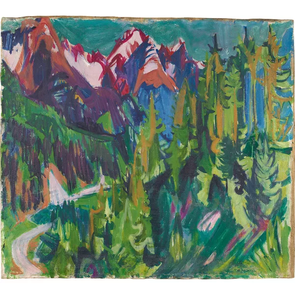 Albert Müller — Berglandschaft bei Davos