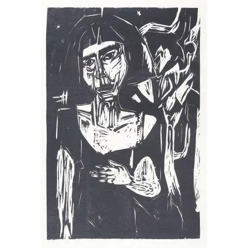Albert Müller — Porträt Anna III - Junge Frau.
