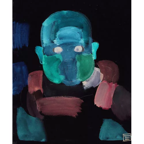 Albert Müller — "Kaspar in Larve".