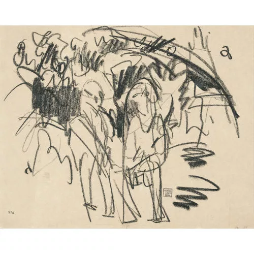 Albert Müller — Sitzendes Paar.