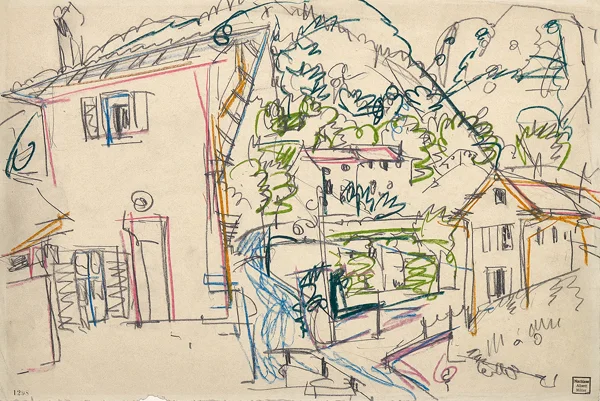 Albert Müller — Dorf im Mendrisiotto, 1925