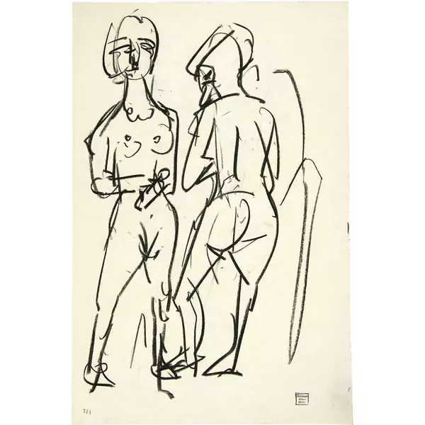 Albert Müller — Zwei weibliche Akte — Galerie Kornfeld