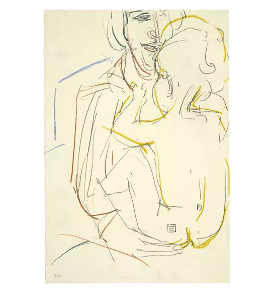 Albert Müller — Mutter mit Kind (Anna Müller mit Kaspar) — Galerie Kornfeld