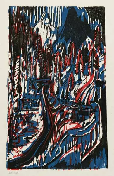 Albert Müller — ALBERT MÜLLER Basel 1897–1926 Obino b. Mendrisio Sertigtal — Galerie Kornfeld