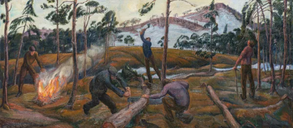 Albert Muret — Les bucherons