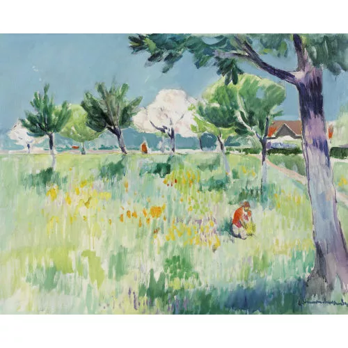 Albert Neuenschwander — Sommerliche Wiesenlandschaft.
