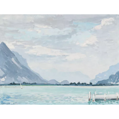Albert Neuenschwander — Thunersee mit Harder.