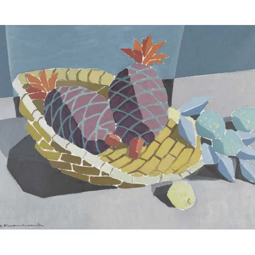 Albert Neuenschwander — Stillleben mit Ananas.