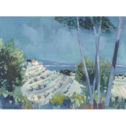 Albert Neuenschwander — Südfranzösische Küstenlandschaft.