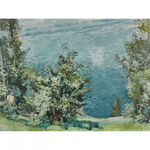 "Blick auf den See"