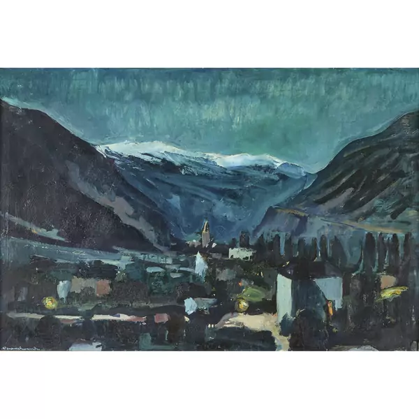 "Vallée du Rhone dans la nuit"