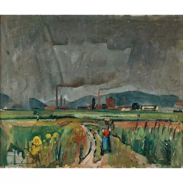 "Landschaft bei Aarberg"