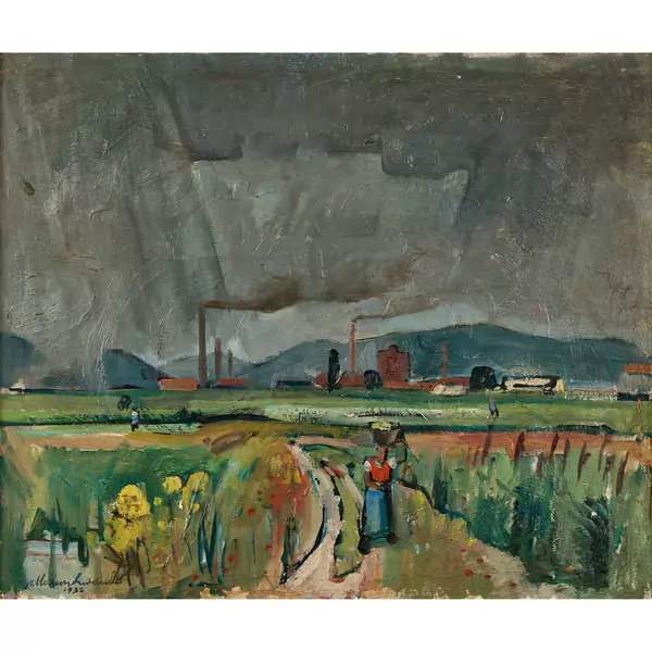 "Landschaft bei Aarberg"