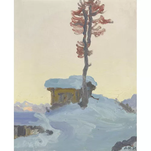 Albert Nyfeler — Alp Bütz in der Wintersonne.