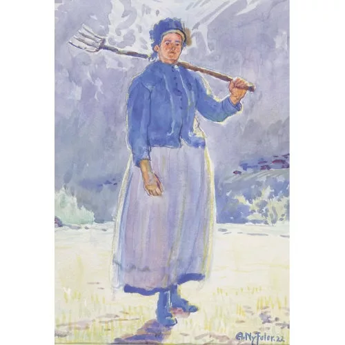 Albert Nyfeler — "Junge Bäuerin aus Kippel".