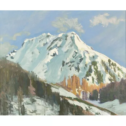 Albert Nyfeler — "Berg im Winter".