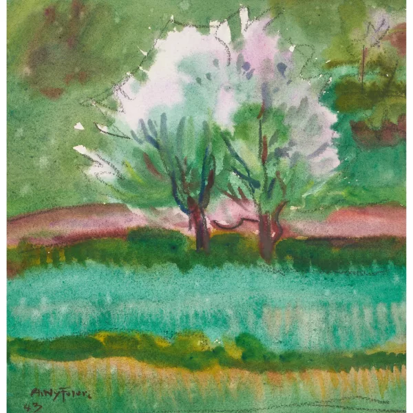 Albert Nyfeler — "Kirschbäume".