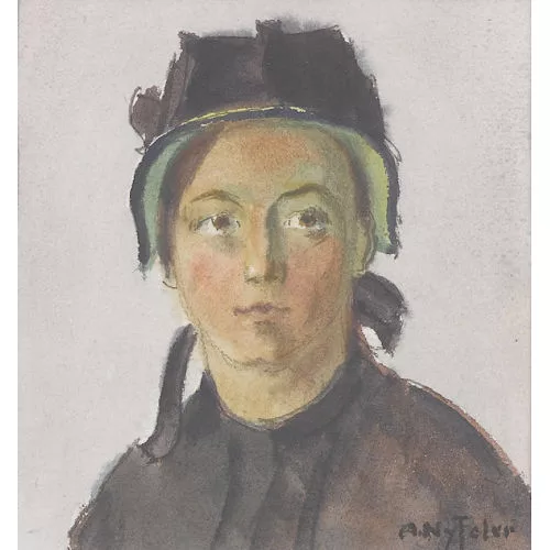 Albert Nyfeler — Walliser Trachtenfrau.