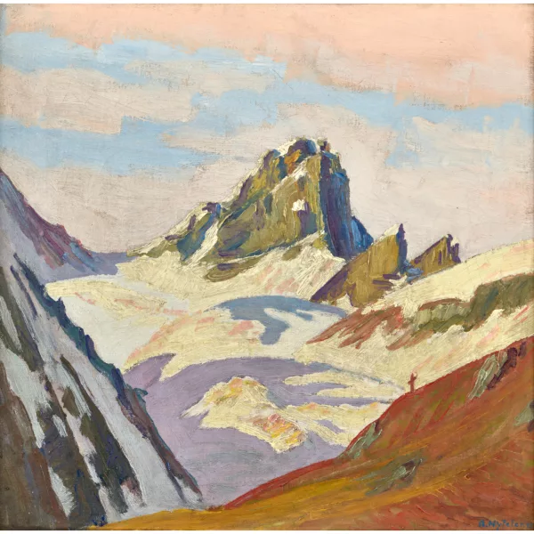 Albert Nyfeler — "Majinghorn am Lötschenpass".