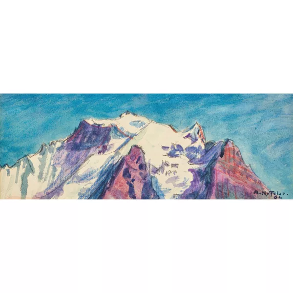 Albert Nyfeler — Die Jungfrau von Mürren aus.