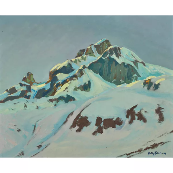 Albert Nyfeler — "Letzte Sonne am Hockenhorn".