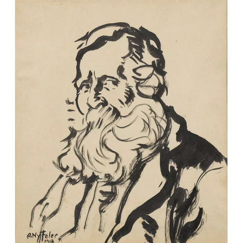 Albert Nyfeler — Bärtiger Mann.