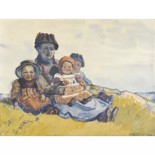 Albert Nyfeler — "Lötschentaler-Familie".