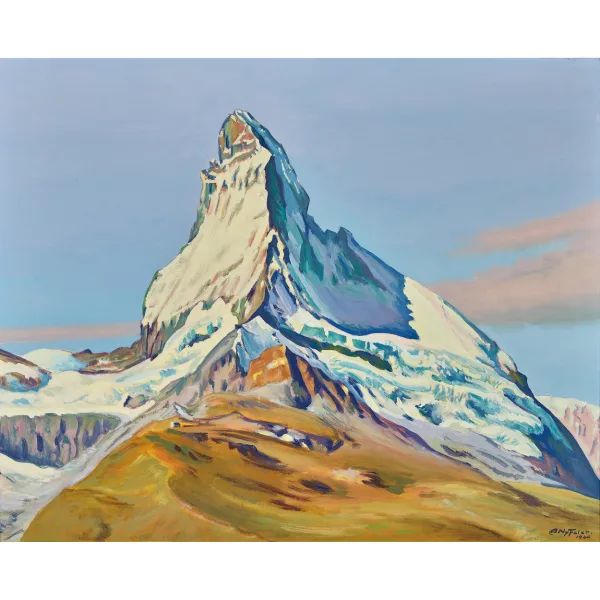 Albert Nyfeler — "Matterhorn von Findelen aus".