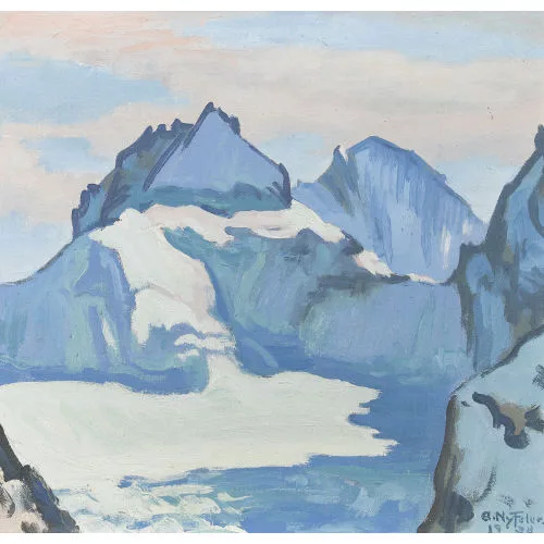 Albert Nyfeler — "Pointe de Zinal, Dent d′Hérens".