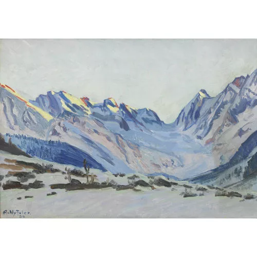 Albert Nyfeler — "Lötschental im Winter".