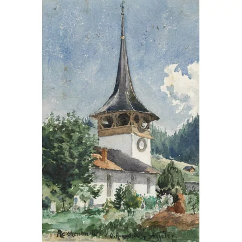 Albert Nyfeler — Kirche St. Nikolaus in Reichenbach im Kandertal.