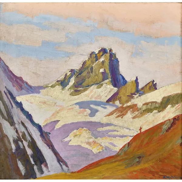 Albert Nyfeler — "Majinghorn am Lötschenpass".