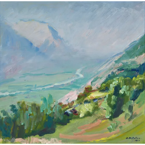 Albert Nyfeler — Rhonetal im Sommer.