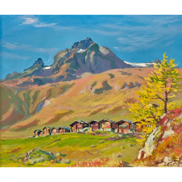 Albert Nyfeler — "Lauchernalp mit Hockenhorn".