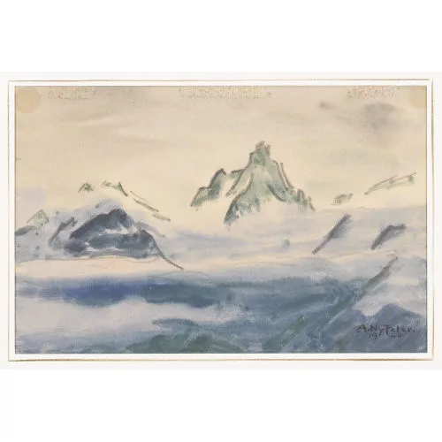 Albert Nyfeler — "Faldumrothorn von der Guggialp aus".