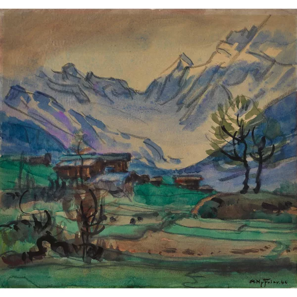 Albert Nyfeler — Walliser Berglandschaft.